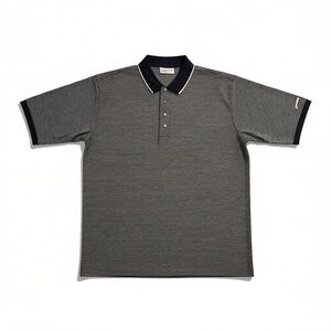 Classic Navy Striped Polo Shirt NWT